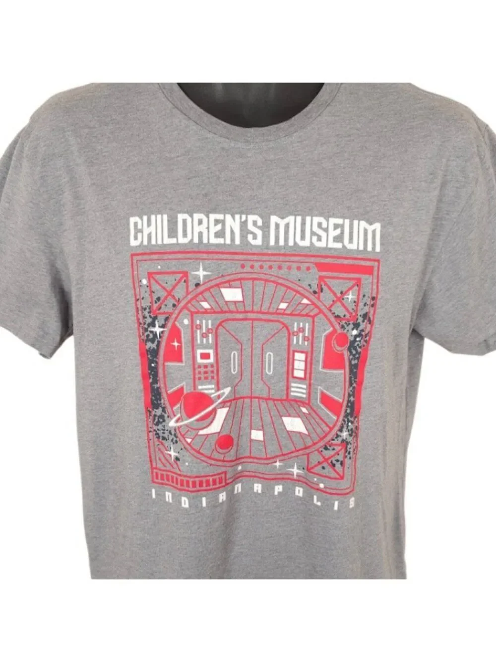 Childrens Museum T Shirt Mens Size Medium Gray Indianapolis Souvenir Tee
